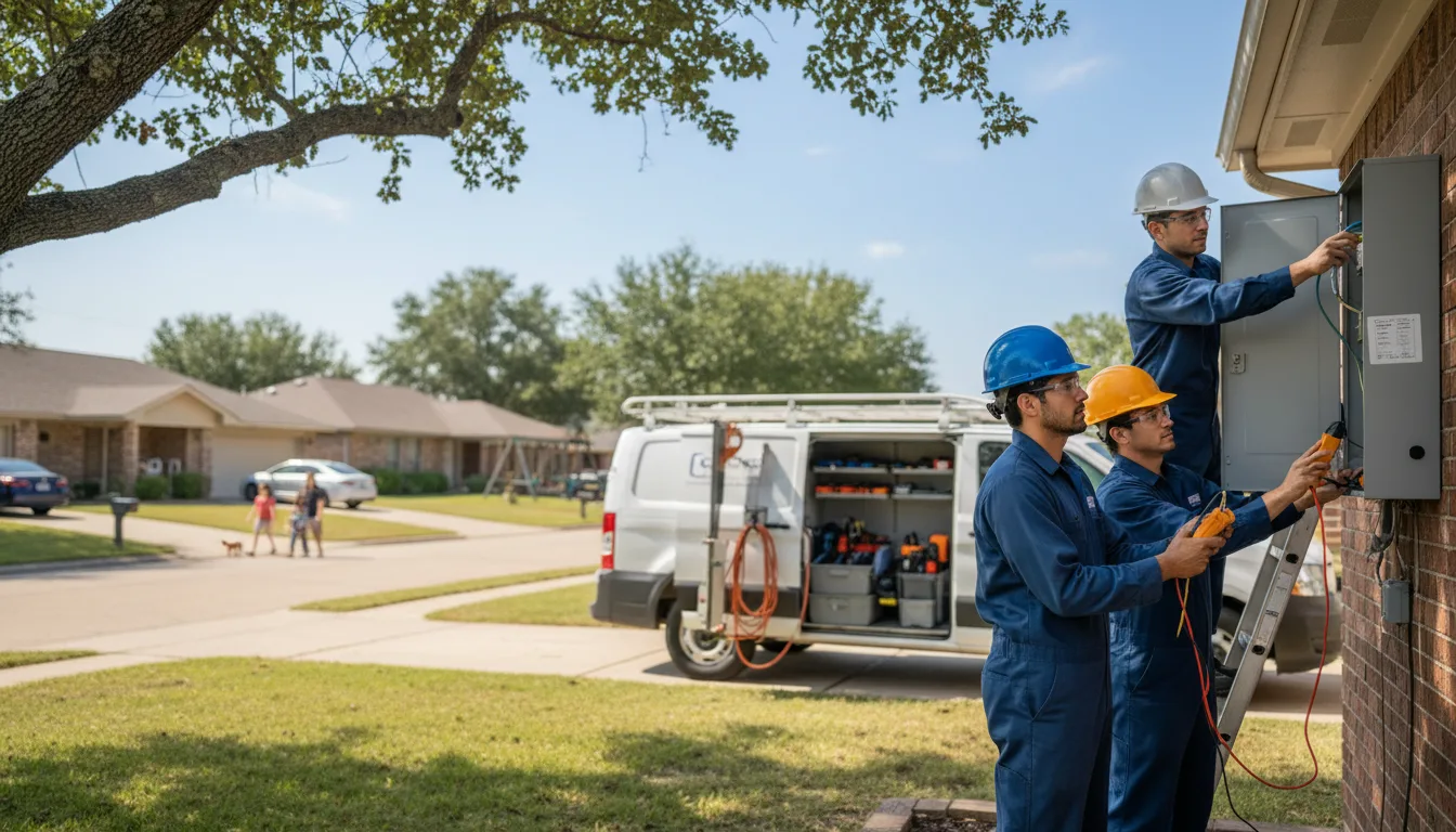 Certified electrician providing emergency electrical services in Conroy, IA